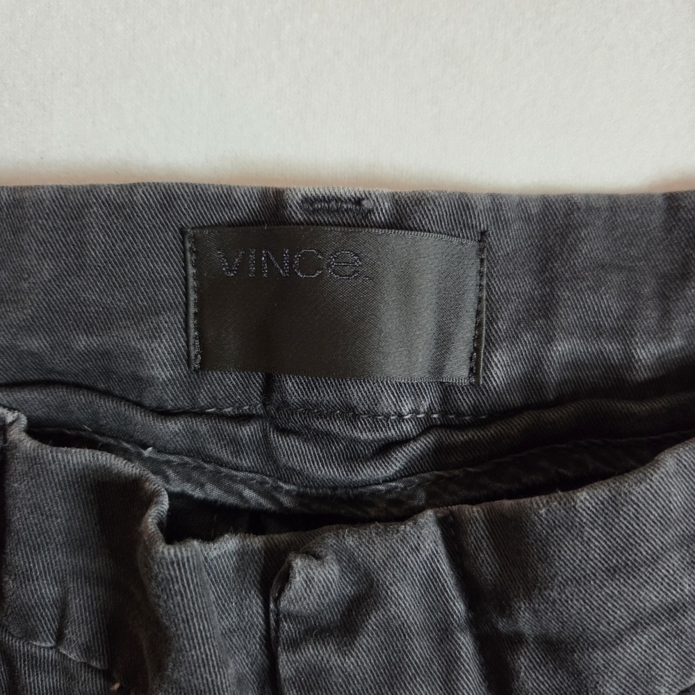 VINCE Women's Size 27 Black Greased Chinos - Picture 3 of 11